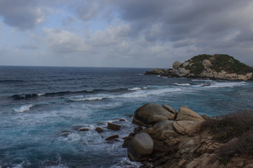 Beach in tyrona national park, colombia