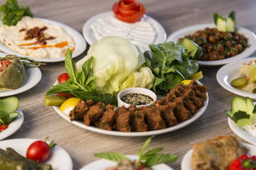 Cigköfte concept from Turkey for restaurant or cafe.