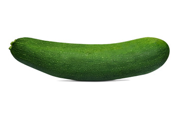 Fresh zucchini isolated on a white background