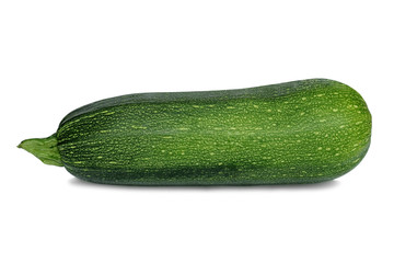 Fresh zucchini isolated on a white background