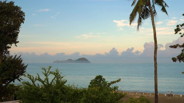 Mararison or Malalison island at sunrise
