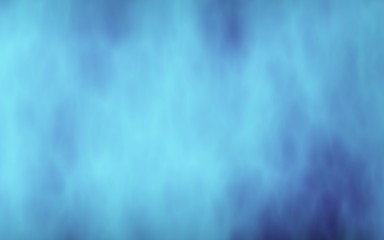 Background of abstract blue color smoke. The wall of blue fog. 3D illustration