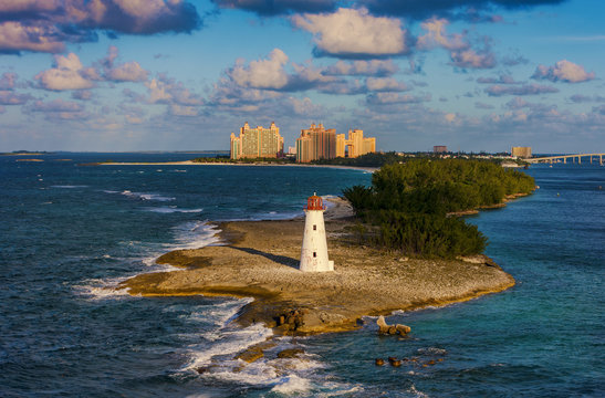 Lighthouse on Paradise island, Bahamas