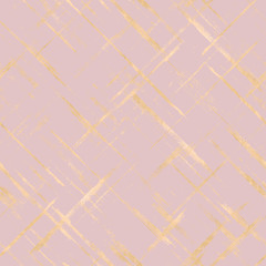 Abstract geometric gold striped seamless pattern