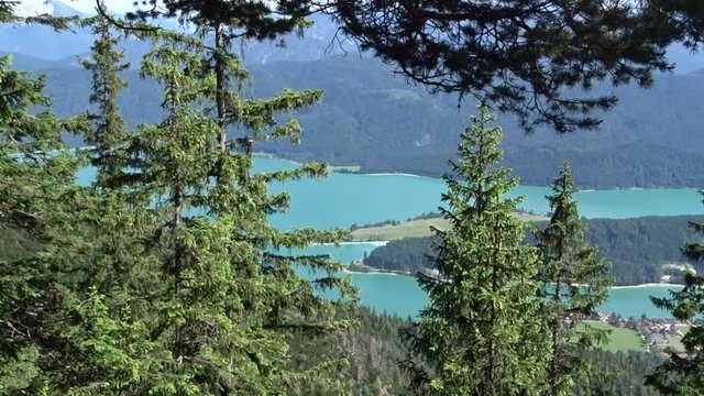 Walchensee im Sommer - Ausblick aus Herzogstand
