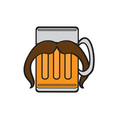 Hipster beer icon