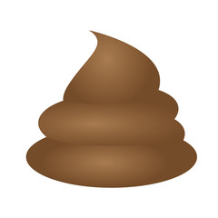 Isolated poop icon