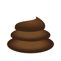 Isolated poop icon