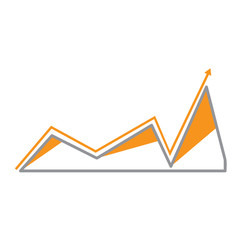 Business graph icon