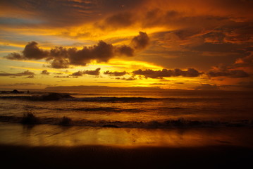 Naklejka na ściany i meble Sonnenuntergang Pazifik, Costa Rica
