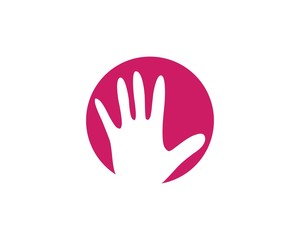Fototapeta premium Hand Care Logo Template