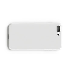 Fototapeta premium Blank Phone case on a white background