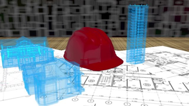 Background Architectural Blueprints Projects of Buildings