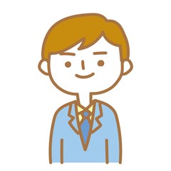 直立のビジネスマン