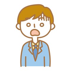 ビックリするビジネスマン