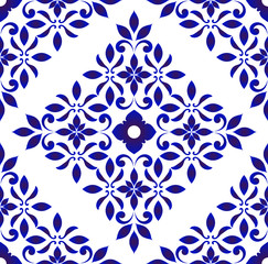 floral tile pattern