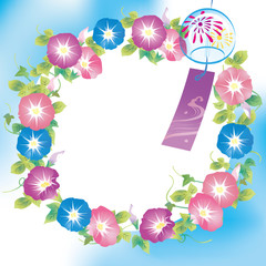 朝顔 リング 風鈴 ライン