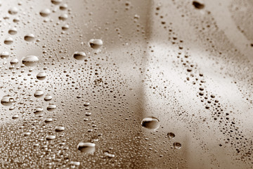 Water droplet as background / Wate is a polar inorganic compound that is at room temperature a tasteless and odorless liquid