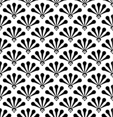 abstract flower pattern seamless
