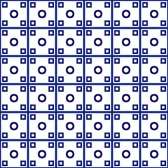 Chinese blue and white pattern