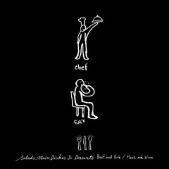 음식점 포스터 / 손으로 그린 식당 그림