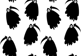 Obraz premium demon of death seamless pattern
