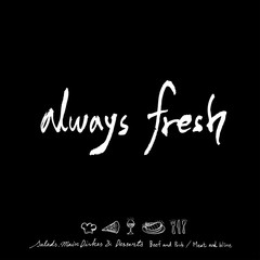 음식점 포스터 / 손으로 그린 식당 그림