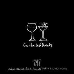 음식점 포스터 / 손으로 그린 식당 그림