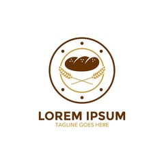 unique bakery logo template. cake