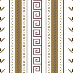 Vector seamless abstract tribal pattern.