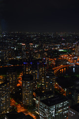 Fototapeta na wymiar 横浜ランドマーク夜景 (Night view from Round-mark Yokohama)