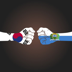 Conflict between countries: South Korea vs San marino