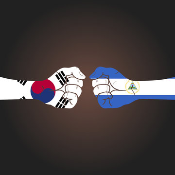 Conflict between countries: South Korea vs Nicaragua