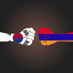 Conflict between countries: South Korea vs Armenia