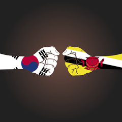 Conflict between countries: South Korea vs Brunei