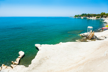 White cliff on 