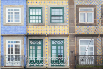 Fototapeta premium Colorful old facades of houses in Porto