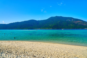 Koh Lipe Island In Thailand summer beach view 