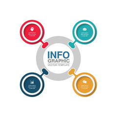 Vector infographic template for diagram, graph, presentation, chart, business concept with 4 options.
