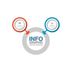 Vector infographic template for diagram, graph, presentation, chart, business concept with 2 options.