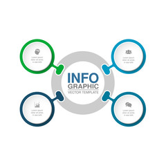 Vector infographic template for diagram, graph, presentation, chart, business concept with 4 options.