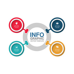 Vector infographic template for diagram, graph, presentation, chart, business concept with 4 options.