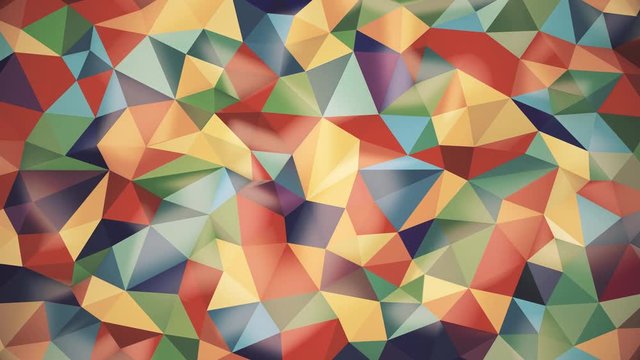 abstract background of triangles of different colors with light highlights