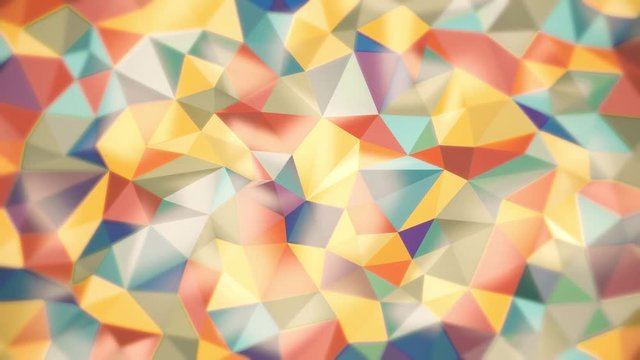 light abstract background of triangles of different colors with light highlights