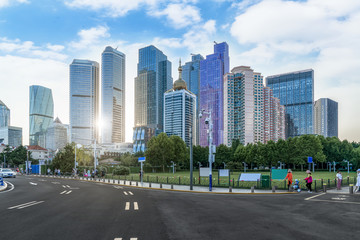 Fototapeta na wymiar Urban architectural landscape in Qingdao