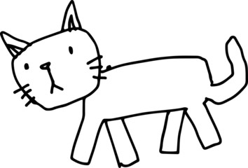 Children of graffiti-style Cat