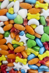 Multicolored chewing gum