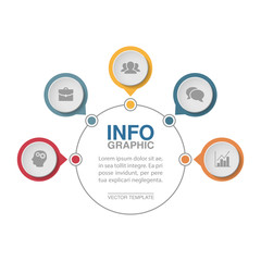 Vector infographic template for diagram, graph, presentation, chart, business concept with 5 options.