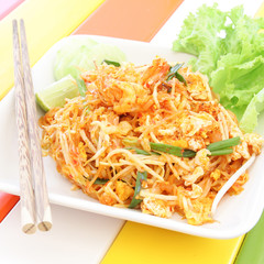 Thai food Pad thai , Stir fry noodles in padthai style
