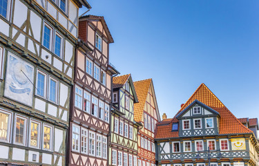 Colorful half timbered houses in Hann. Munden, Germany